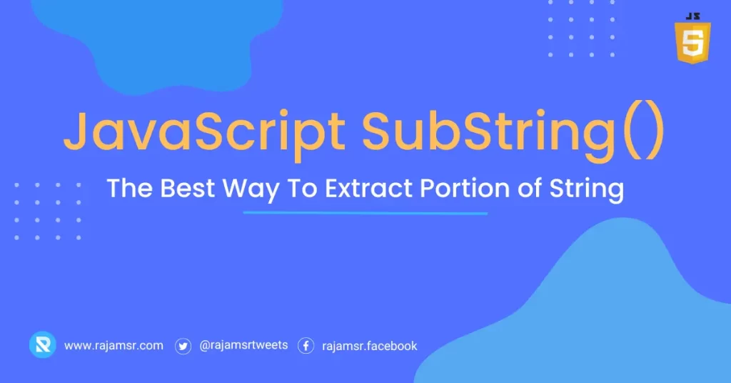 JavaScript SubString