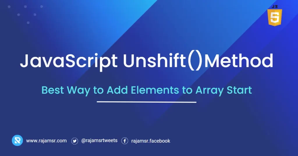 JavaScript unshift