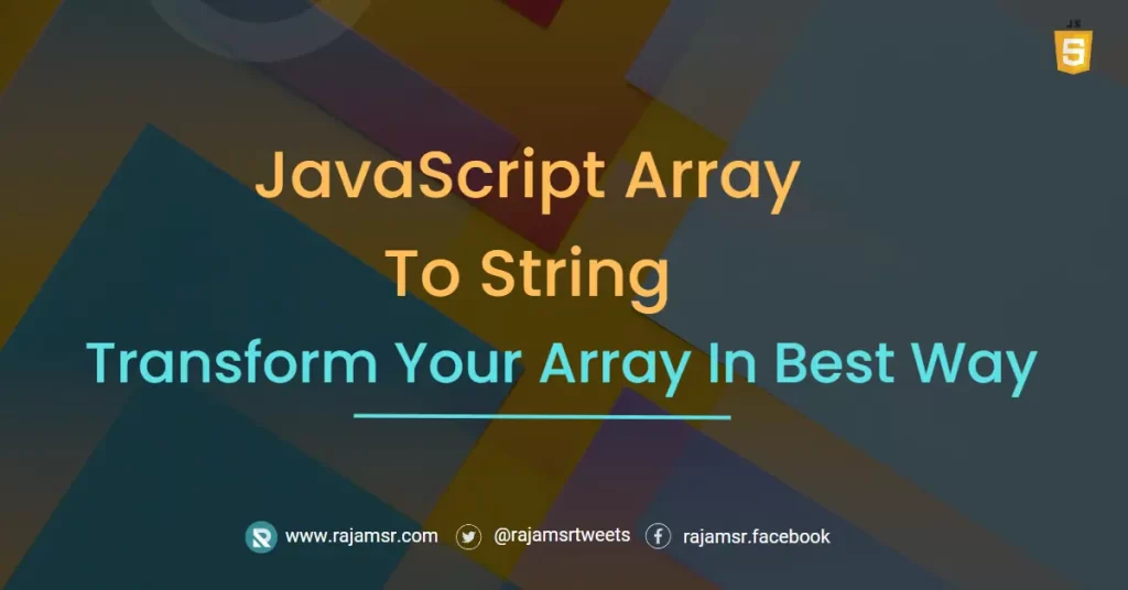 Convert Array To String
