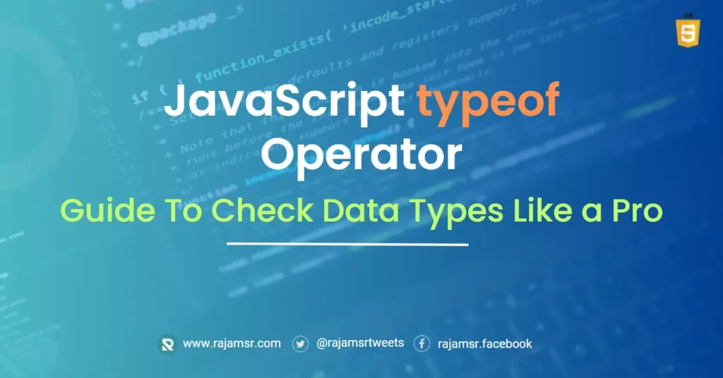 JavaScript typeof