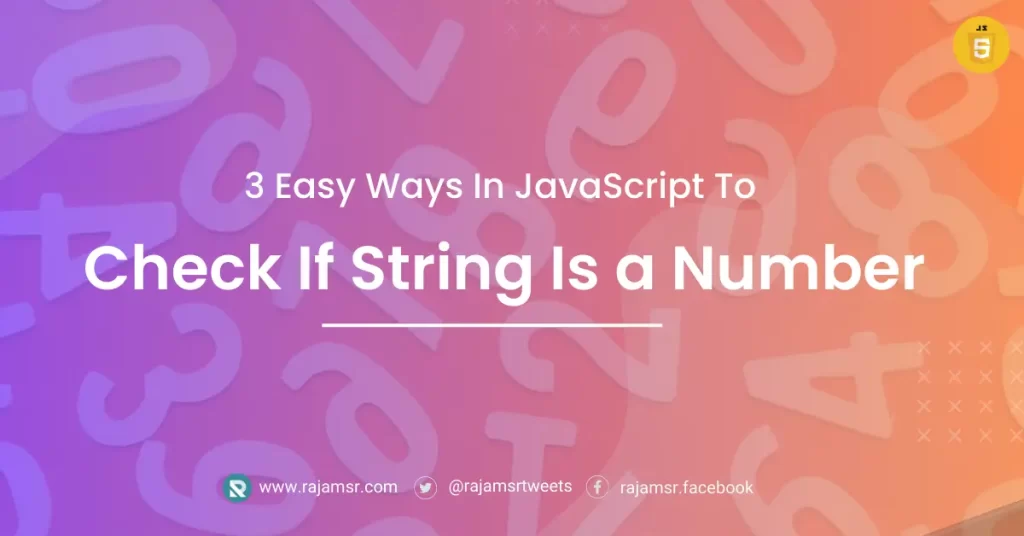 Check If String Is a Number