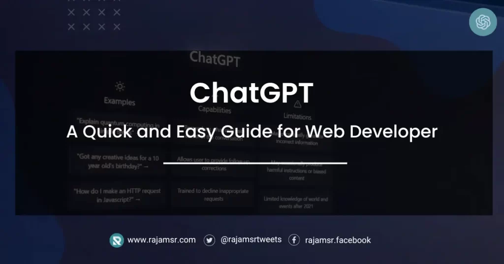 ChatGPT for Web Developer