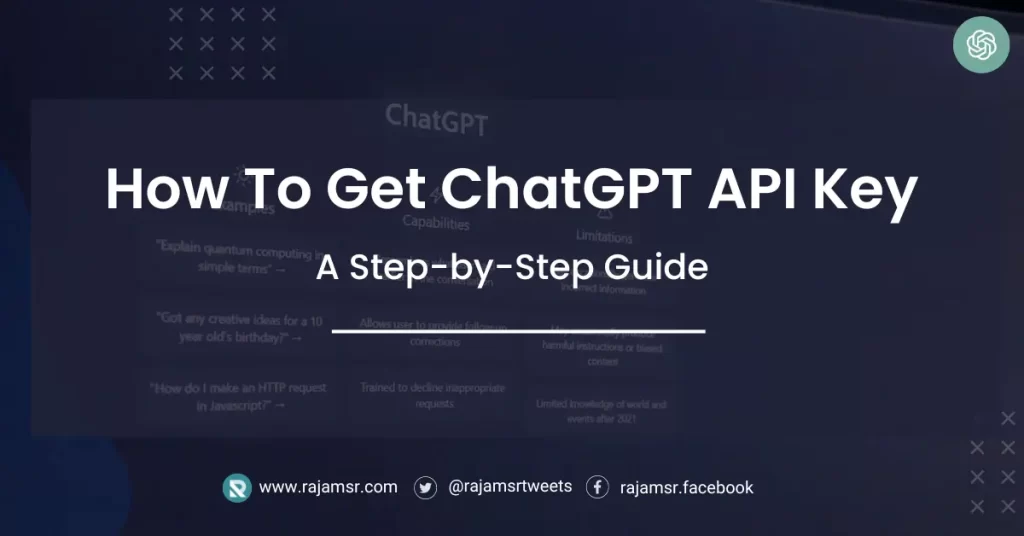 How To Get ChatGPT API Key