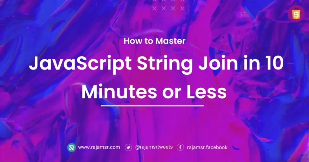 JavaScript String Join
