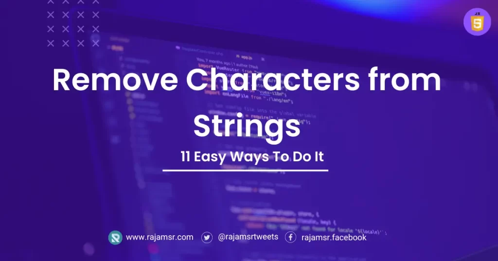 JavaScript remove character from string